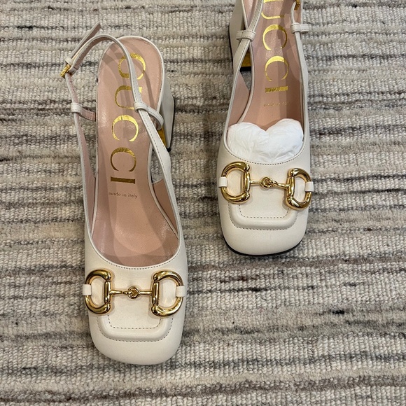 New Gucci Baby Sling Pumps - Picture 1 of 6